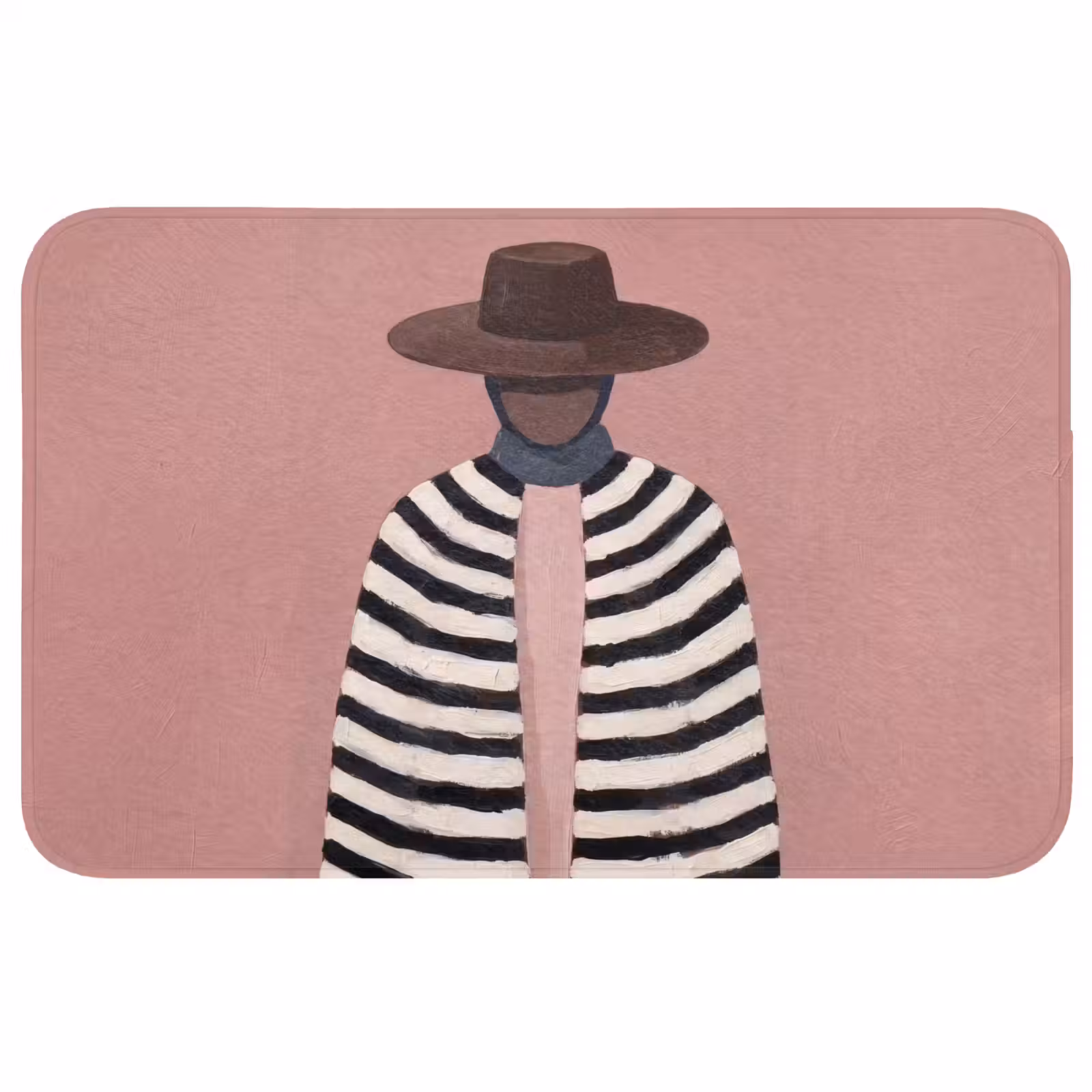 Badmat - Grafisch - Vrouw - Roze — 1