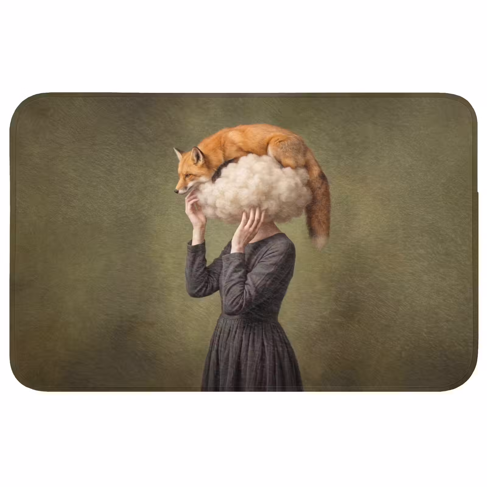 Badmat - Vos - Surrealistisch - Groen — 1