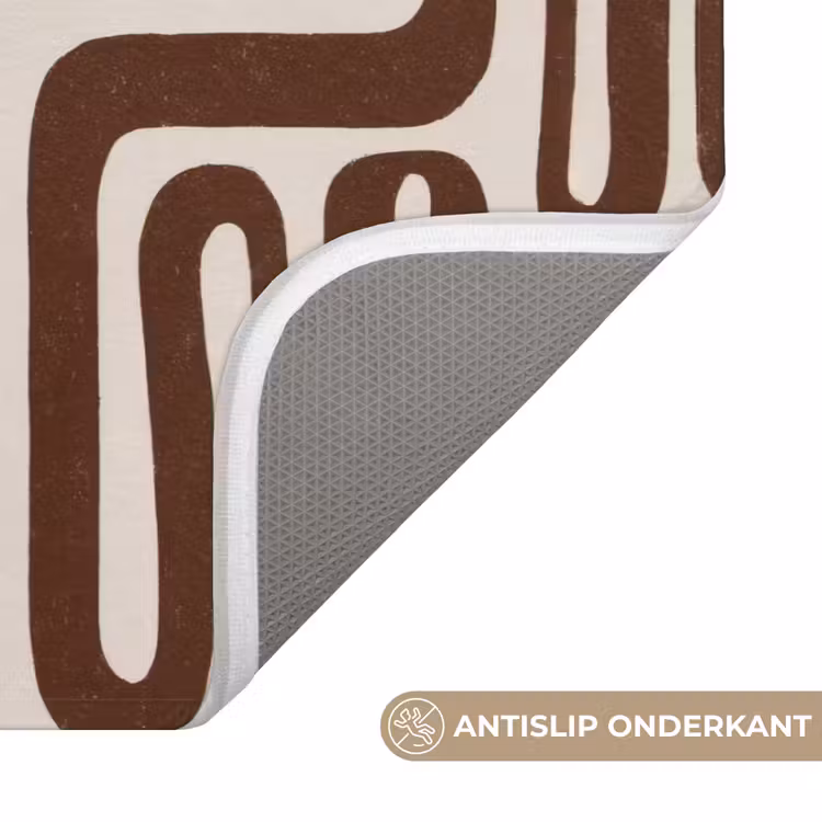 Badmat - Abstract - Patroon - Bruin — 3