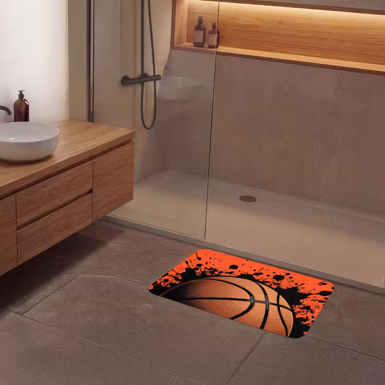 Badmat - Basketbal - Verf - Sport - Oranje — 6