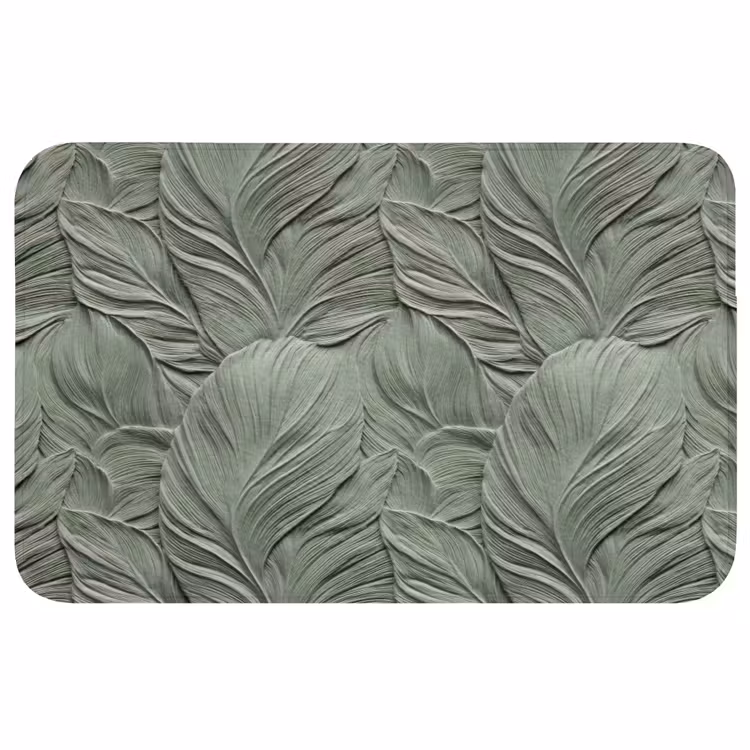 Badmat - Bladeren - Textuur - Groen — 1