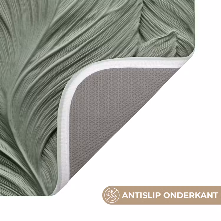 Badmat - Bladeren - Textuur - Groen — 3