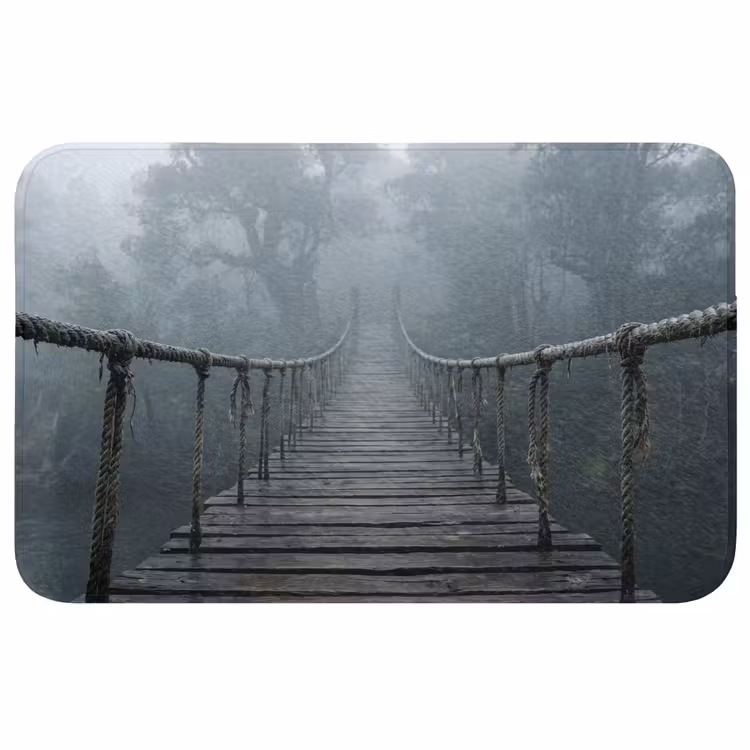 Badmat - Brug - Jungle - Mist - Natuur — 1