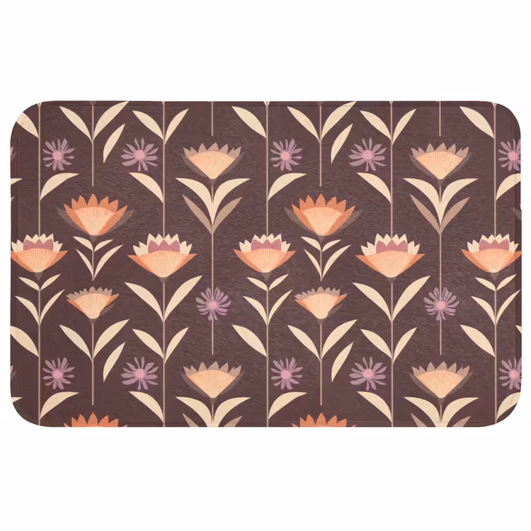 Badmat - Elegant - Retro - Bruin — 1