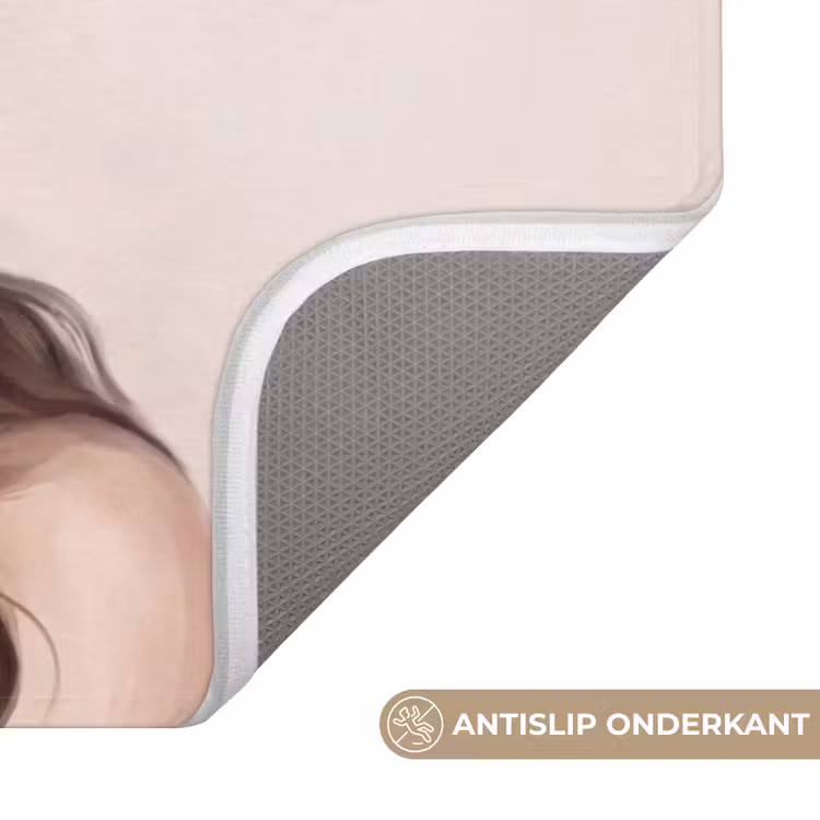 Badmat - Gezicht - Pioenrozen - Crème — 3