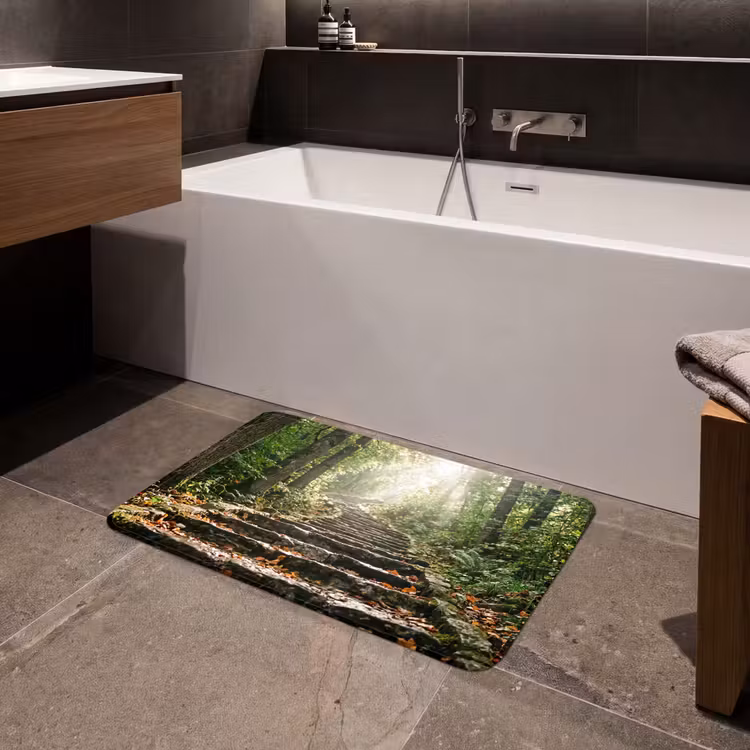Badmat - Stenen - Trap - Bos - Natuur — 4