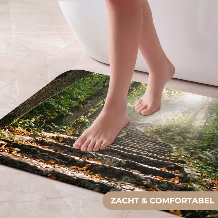 Badmat - Stenen - Trap - Bos - Natuur — 5