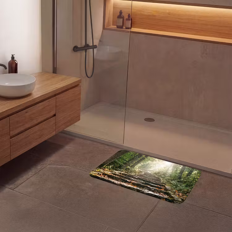 Badmat - Stenen - Trap - Bos - Natuur — 6