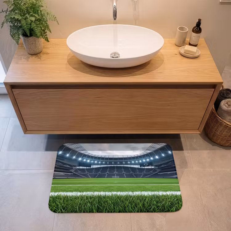 Badmat - Voetbal - Stadion - Sport - Groen — 2