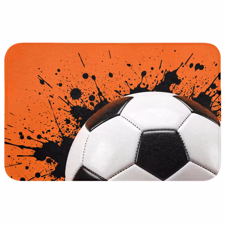 Badmat - Voetbal - Verf - Sport - Oranje — 1