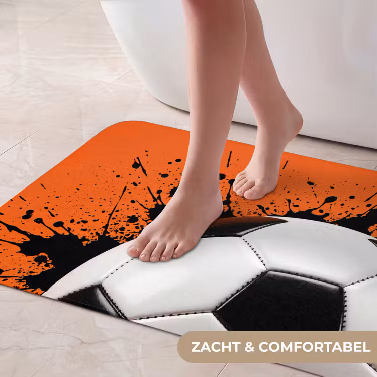 Badmat - Voetbal - Verf - Sport - Oranje — 5