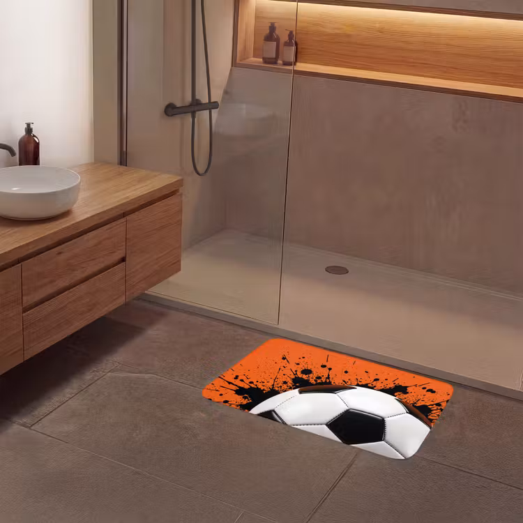 Badmat - Voetbal - Verf - Sport - Oranje — 6