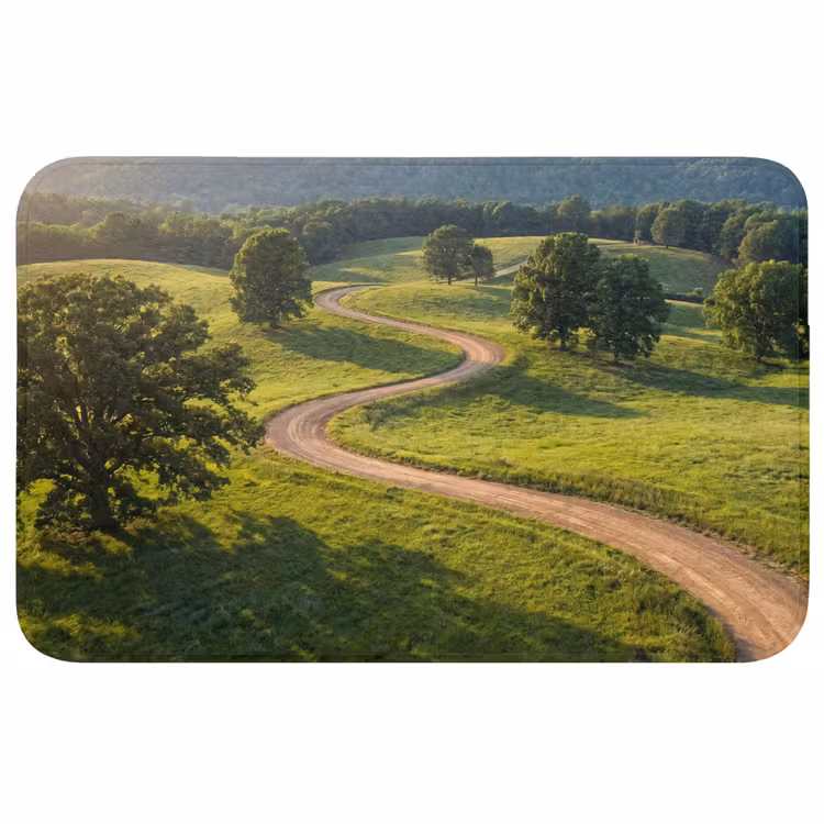 Badmat - Weg - Weide - Natuur - Groen — 1