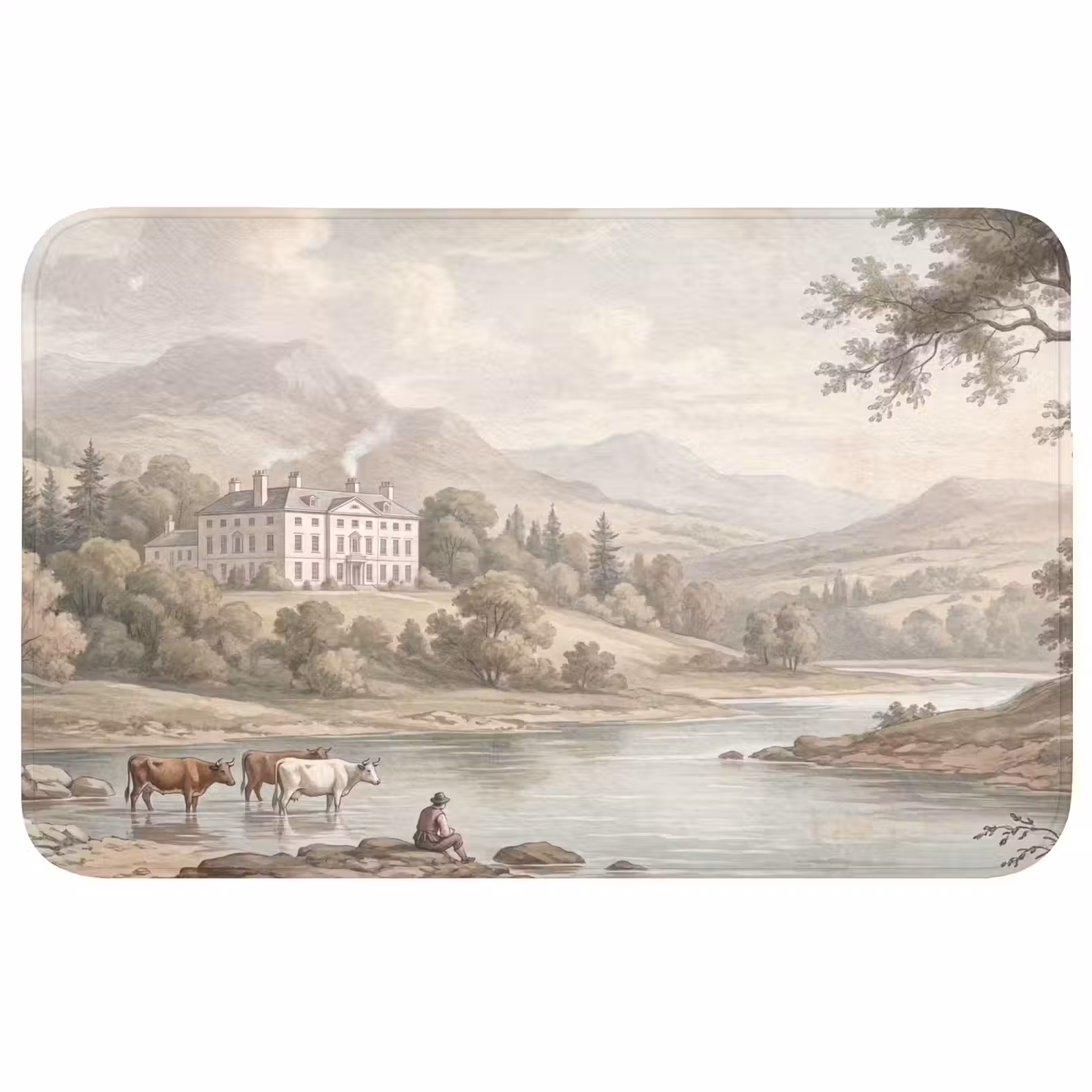 Badmat - Landhuis - Rivier - Vee — 1