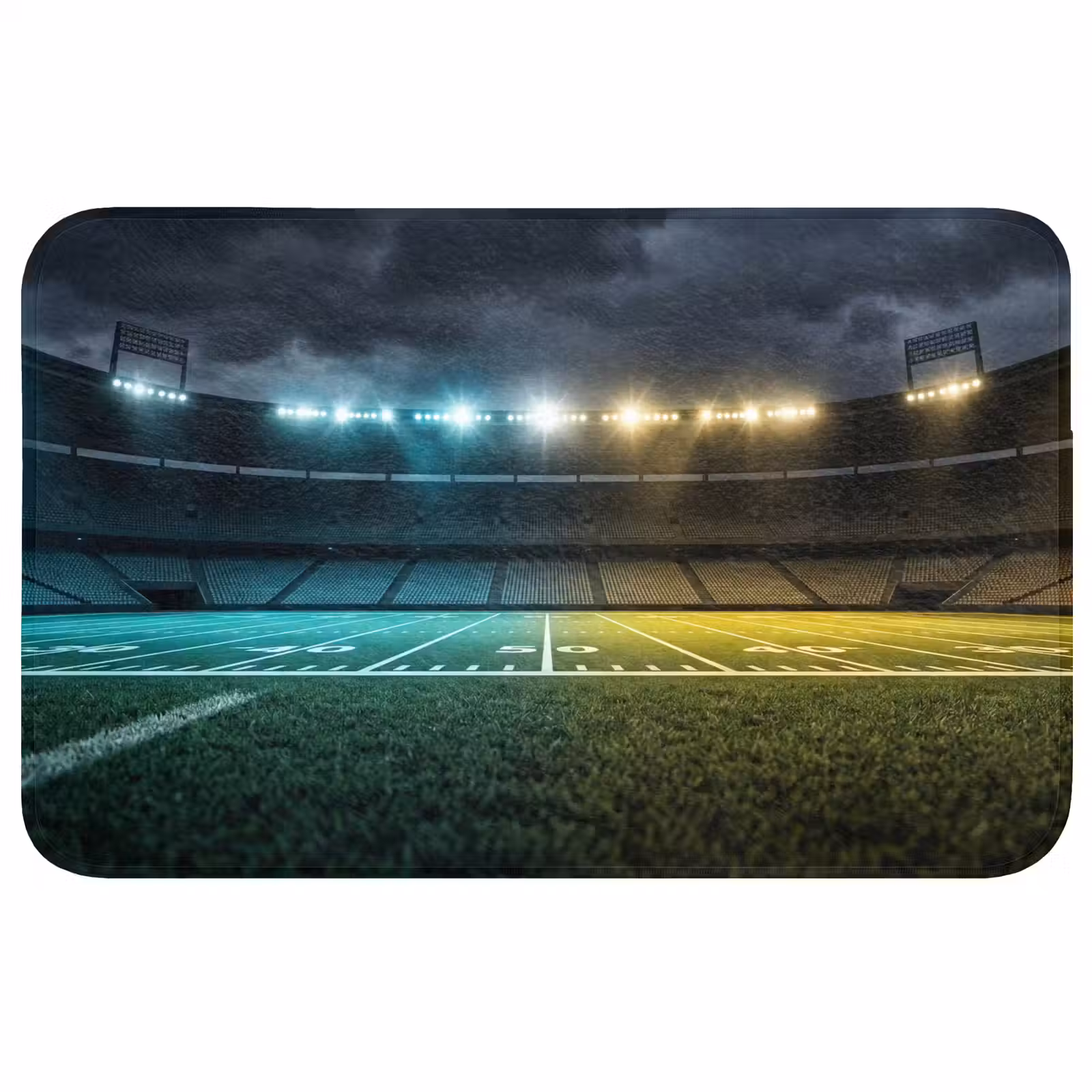 Badmat - Voetbal - Stadion - Nacht - Modern — 1