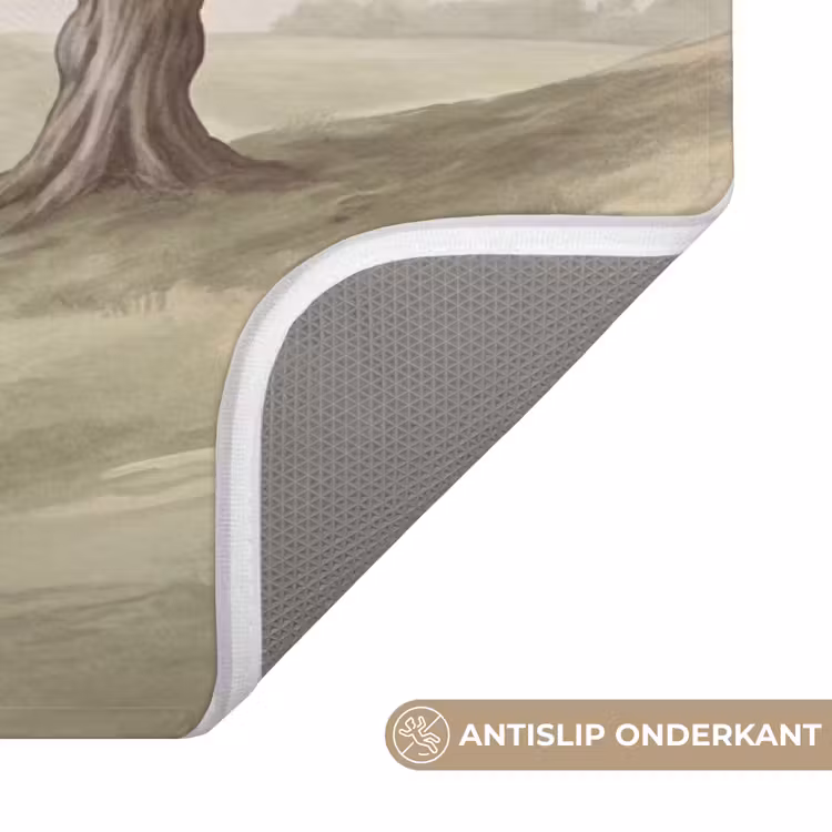 Badmat - Heuvellandschap - Bomen - Natuur - Groen — 3
