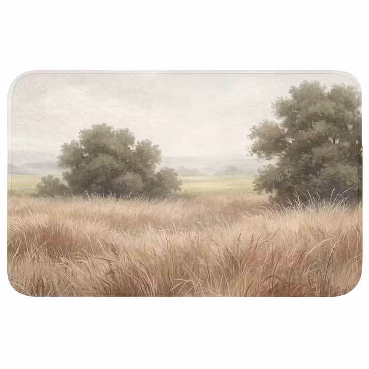 Badmat - Landschap - Minimalistisch - Beige — 1