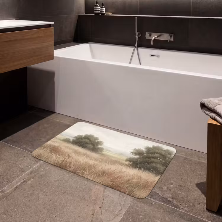 Badmat - Landschap - Minimalistisch - Beige — 4