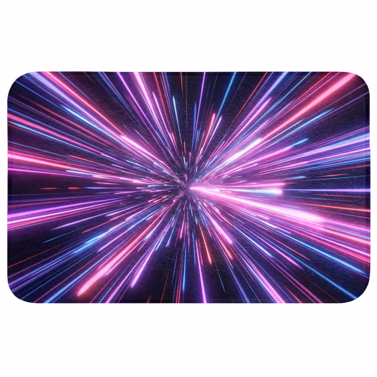 Badmat - Lichtsnelheid - Ruimte - Roze - Paars — 1