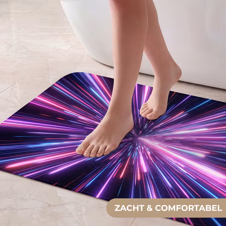Badmat - Lichtsnelheid - Ruimte - Roze - Paars — 5