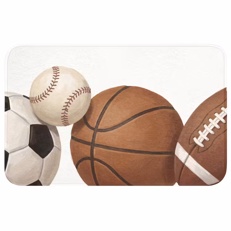 Badmat - Sport - Ballen - Illustratie — 1