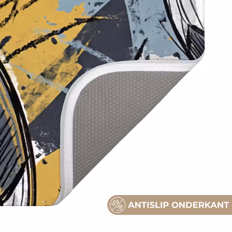 Badmat - Voetbal - Abstract - Sport - Kleurrijk — 3
