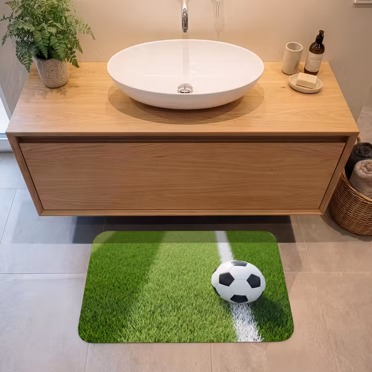 Badmat - Voetbal - Grasveld - Sport - Groen — 2
