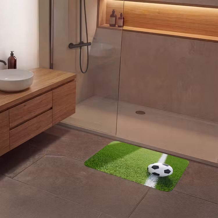 Badmat - Voetbal - Grasveld - Sport - Groen — 6