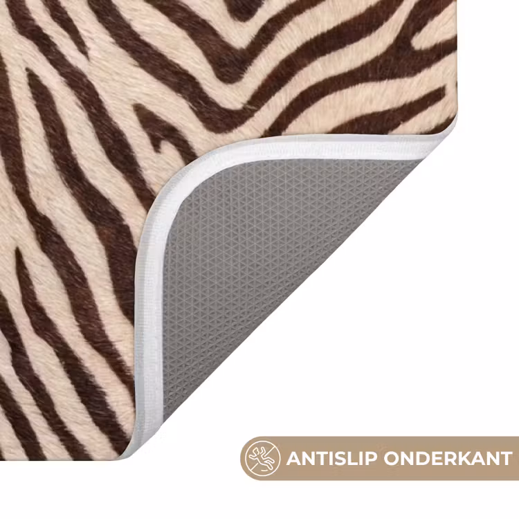 Badmat - Zebra - Strepen - Bruin — 3