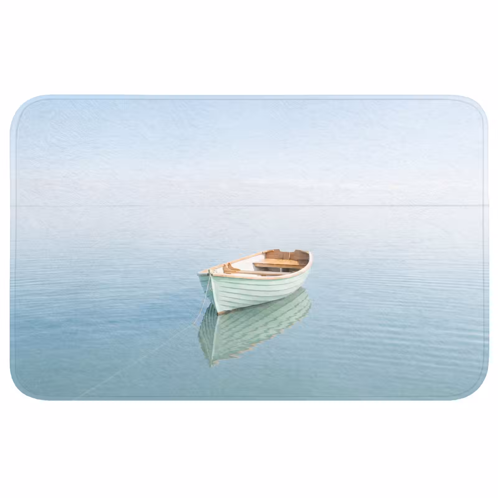 Badmat - Minimalistisch - Boot - Zee — 1