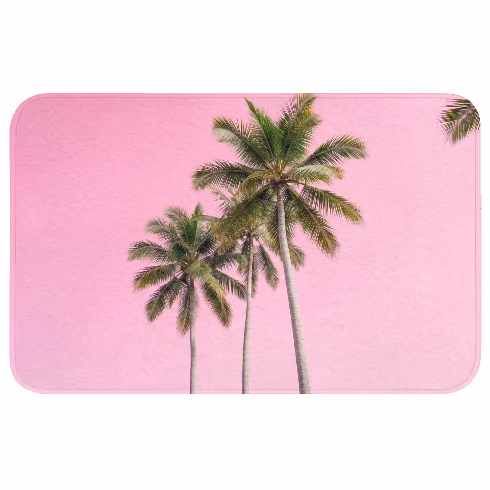 Badmat - Palmboom - Tropisch - Pink — 1