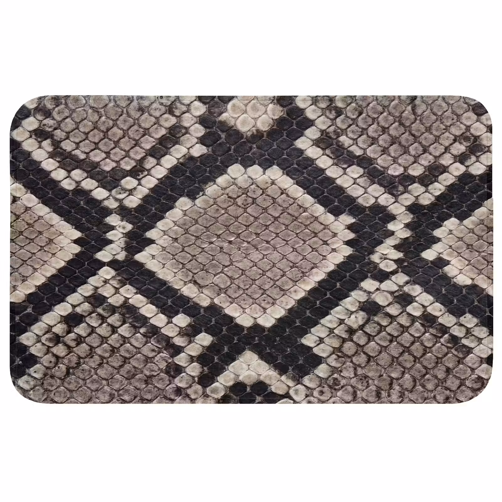 Badmat - Slangenleer - Patroon - Beige — 1