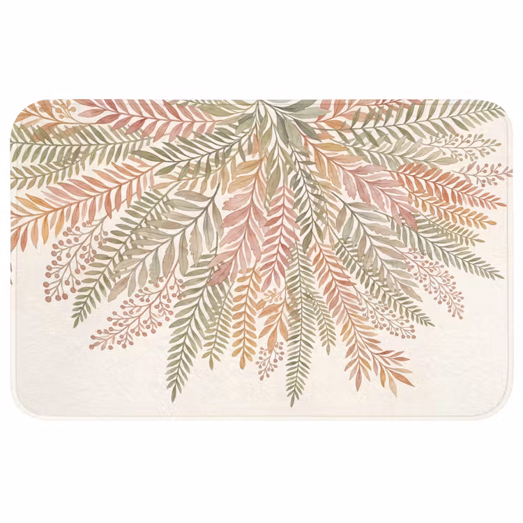 Badmat - Botanisch - Aquarel - Kleurrijk — 1