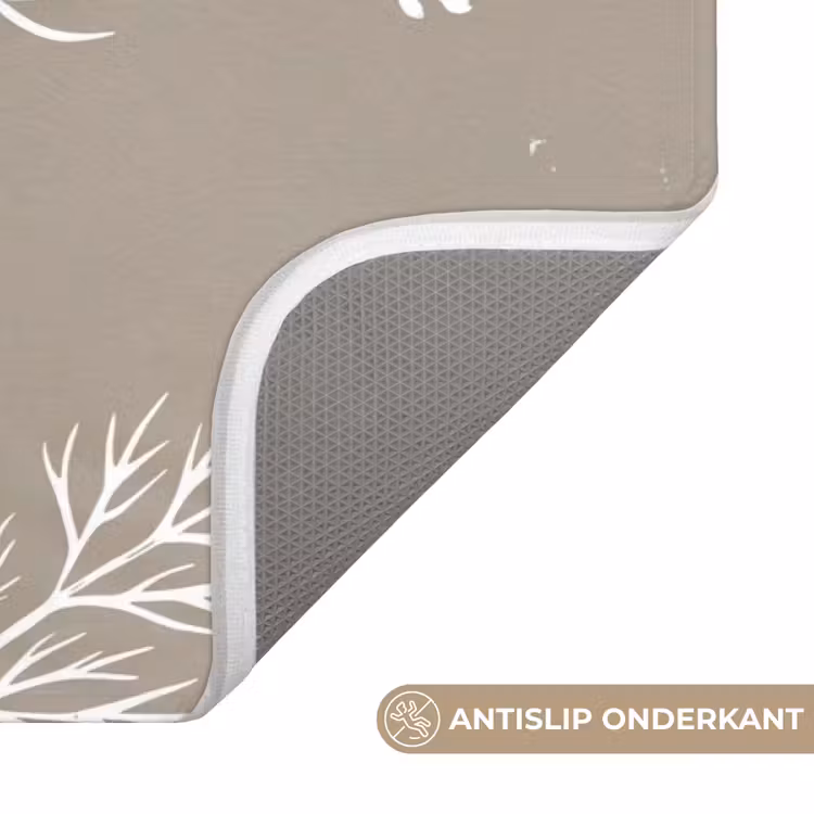 Badmat - Grafisch - Fluitenkruid - Taupe — 3