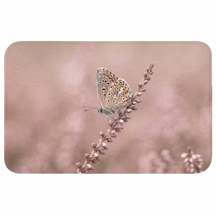 Badmat - Lavendel - Vlinder - Paars — 1