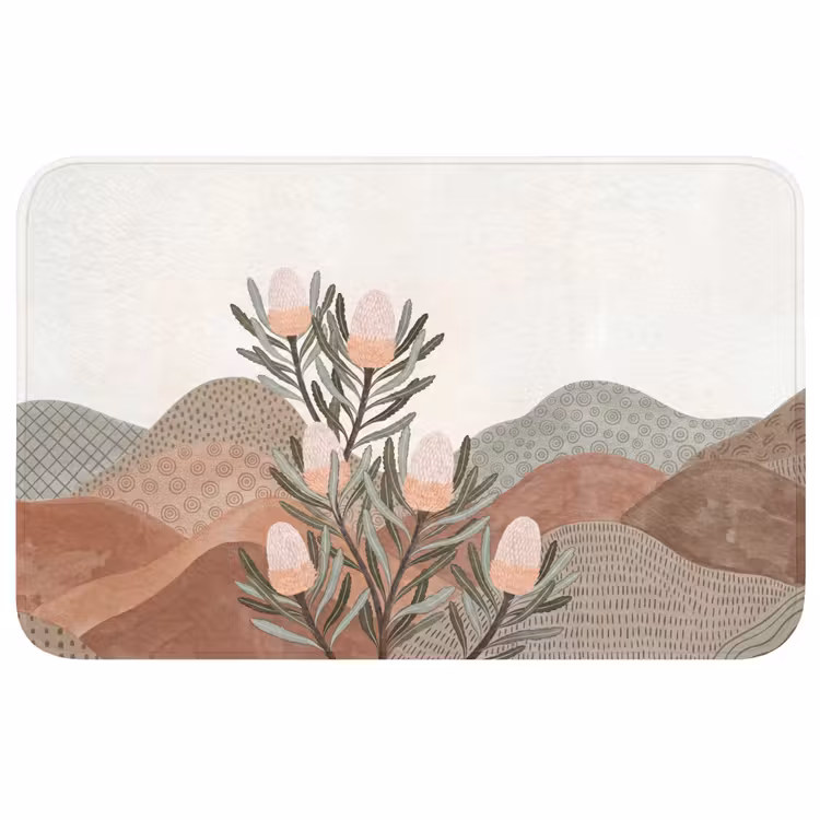 Badmat - Modern - Heuvels - Terracotta — 1