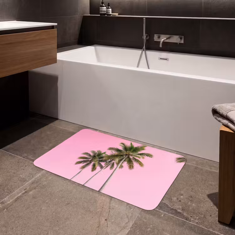 Badmat - Palmboom - Tropisch - Pink — 4