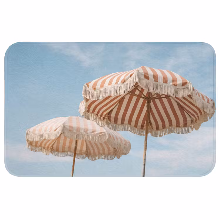 Badmat - Parasol - Lucht - Rood — 1
