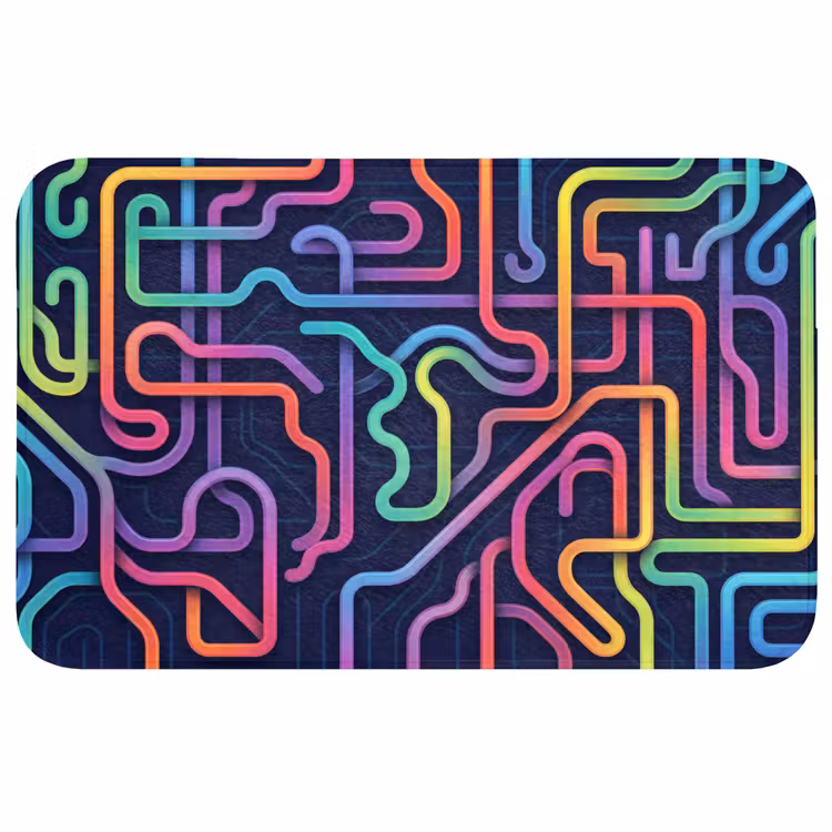 Badmat - Retro - Abstract - Neon — 1