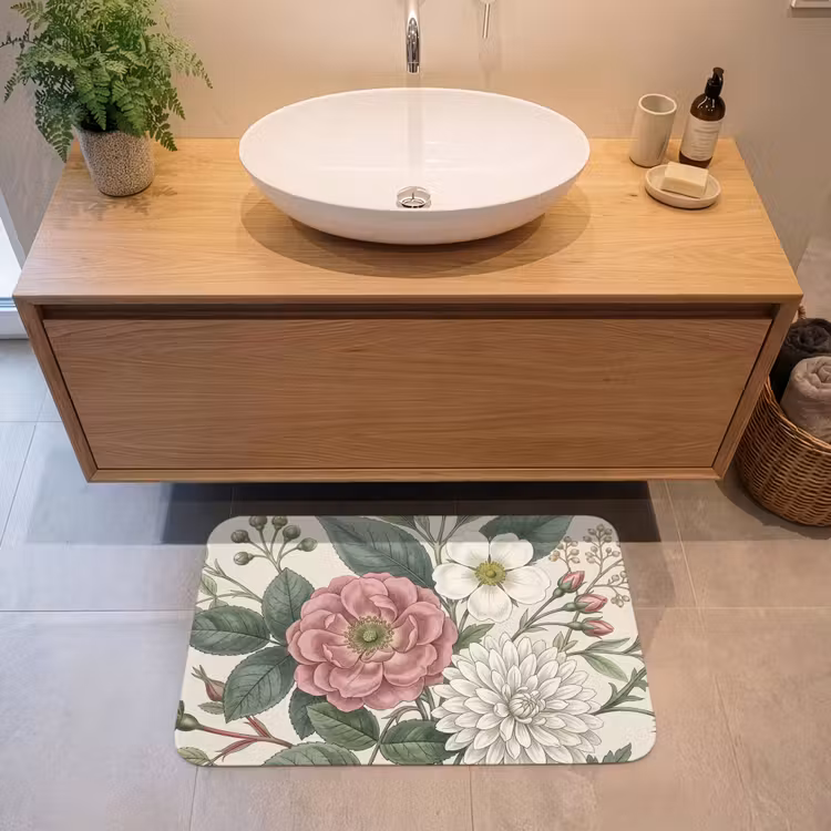 Badmat - Romantisch - Design - Kleurrijk — 2