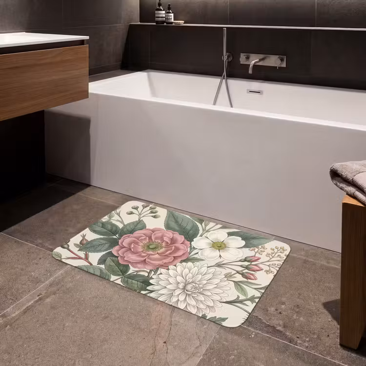 Badmat - Romantisch - Design - Kleurrijk — 4