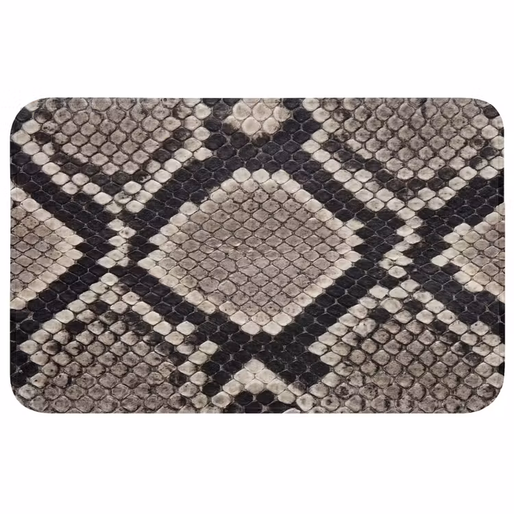 Badmat - Slangenleer - Patroon - Beige — 1