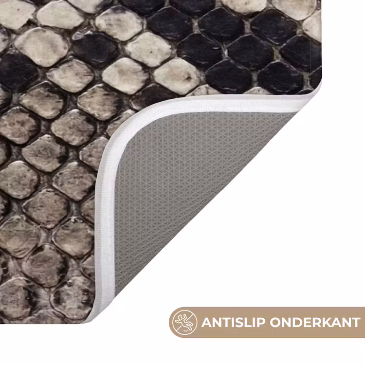 Badmat - Slangenleer - Patroon - Beige — 3