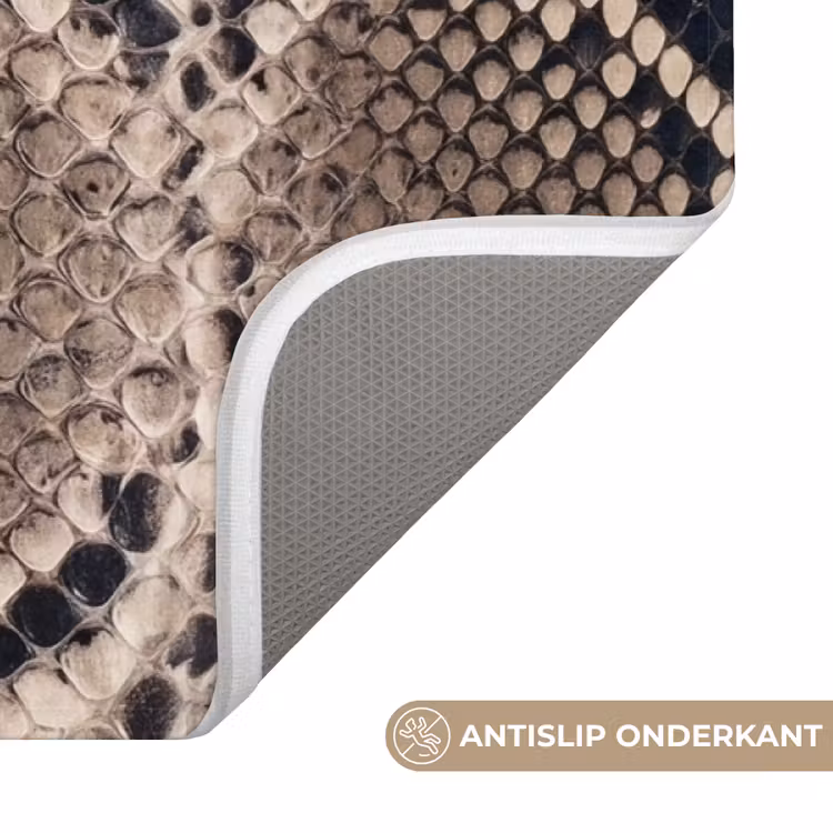 Badmat - Slangenprint - Python - Bruin — 3