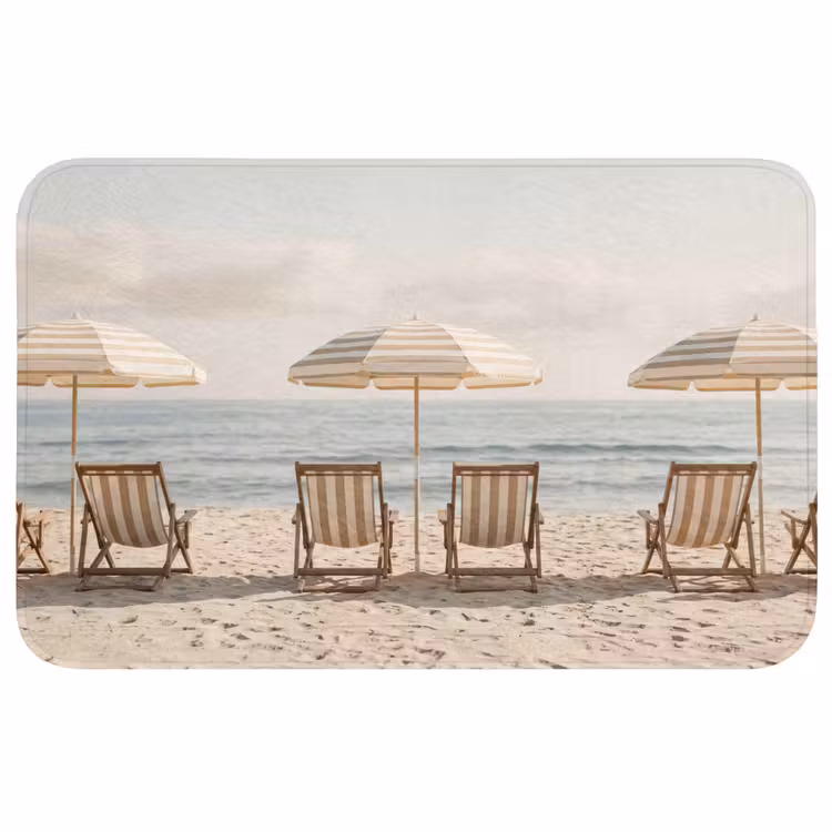 Badmat - Strand - Stoelen - Parasol — 1