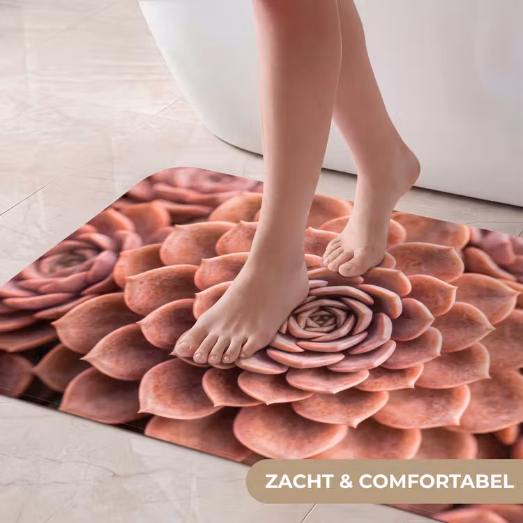 Badmat - Vetplant - Organisch - Roze — 5
