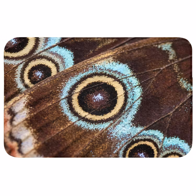 Badmat - Vleugels - Vlinder - Blauw — 1