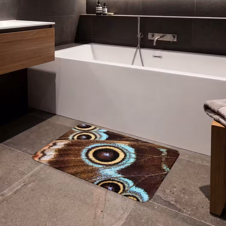 Badmat - Vleugels - Vlinder - Blauw — 4
