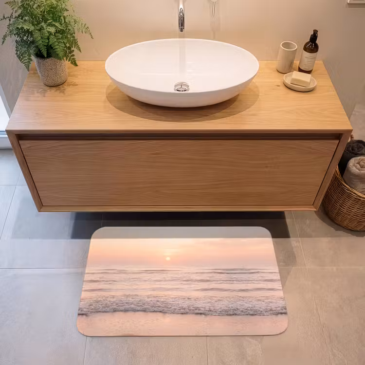 Badmat - Zon - Strand - Roze — 2