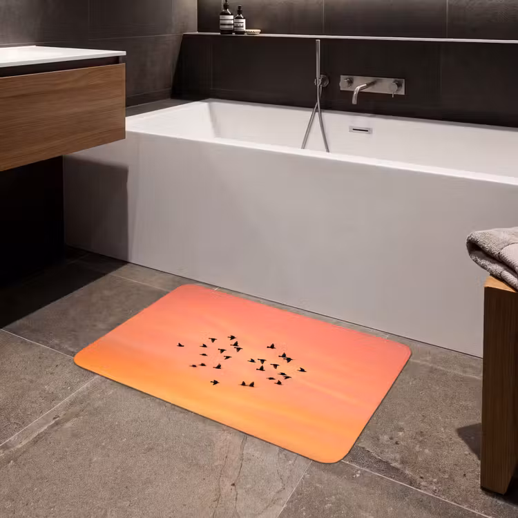 Badmat - Zwerm - Vogels - Oranje — 4